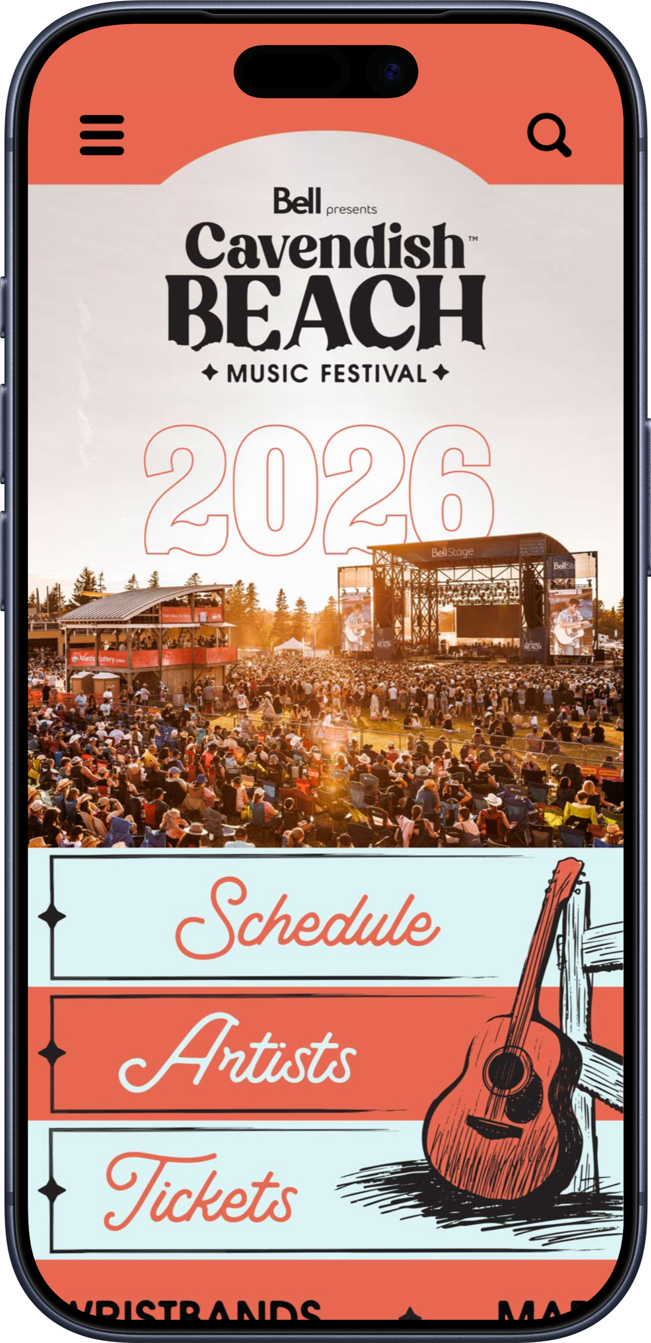 Cavendish Beach Music Festival app screenshot