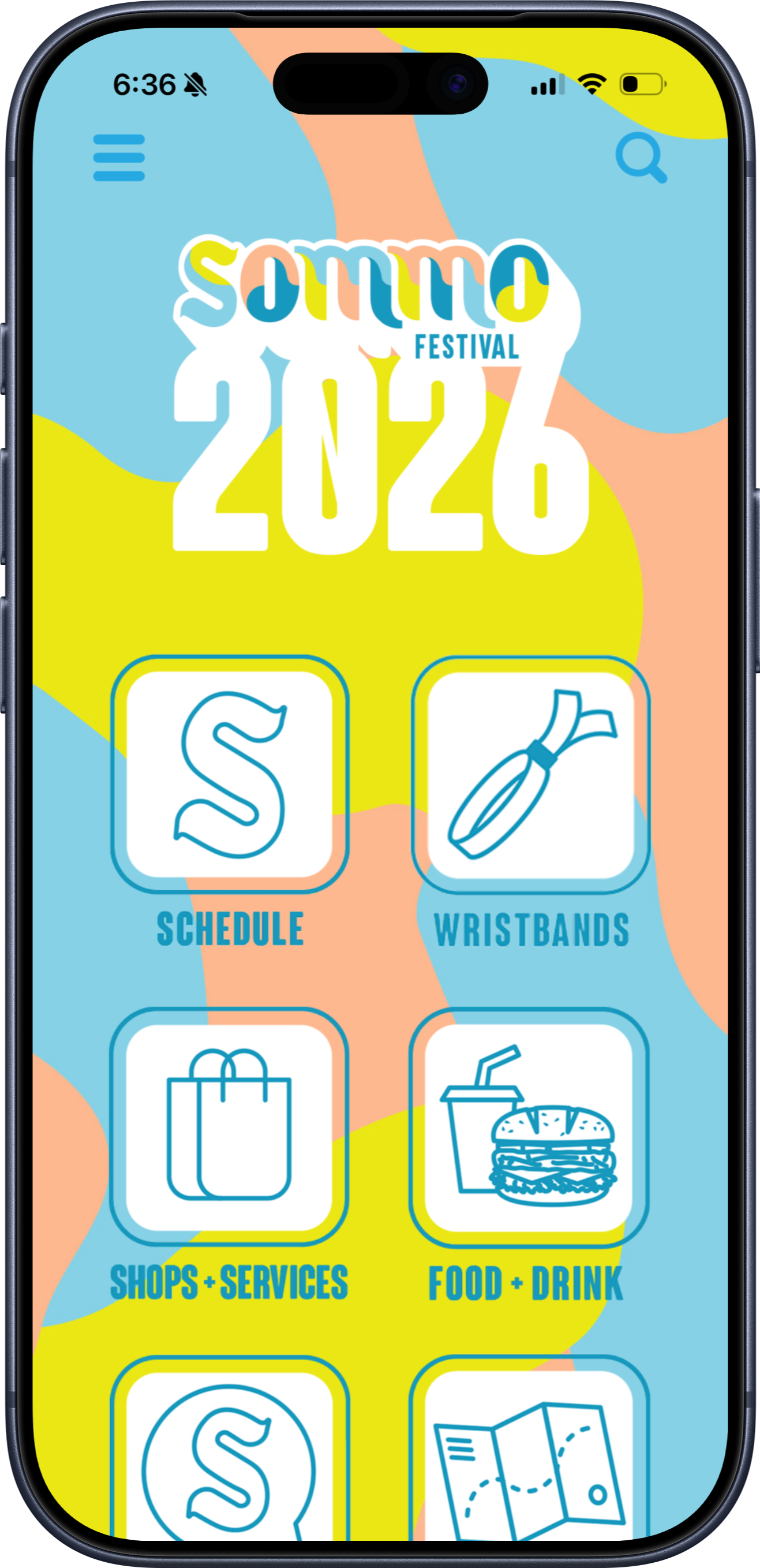 SOMMO Festival app screenshot