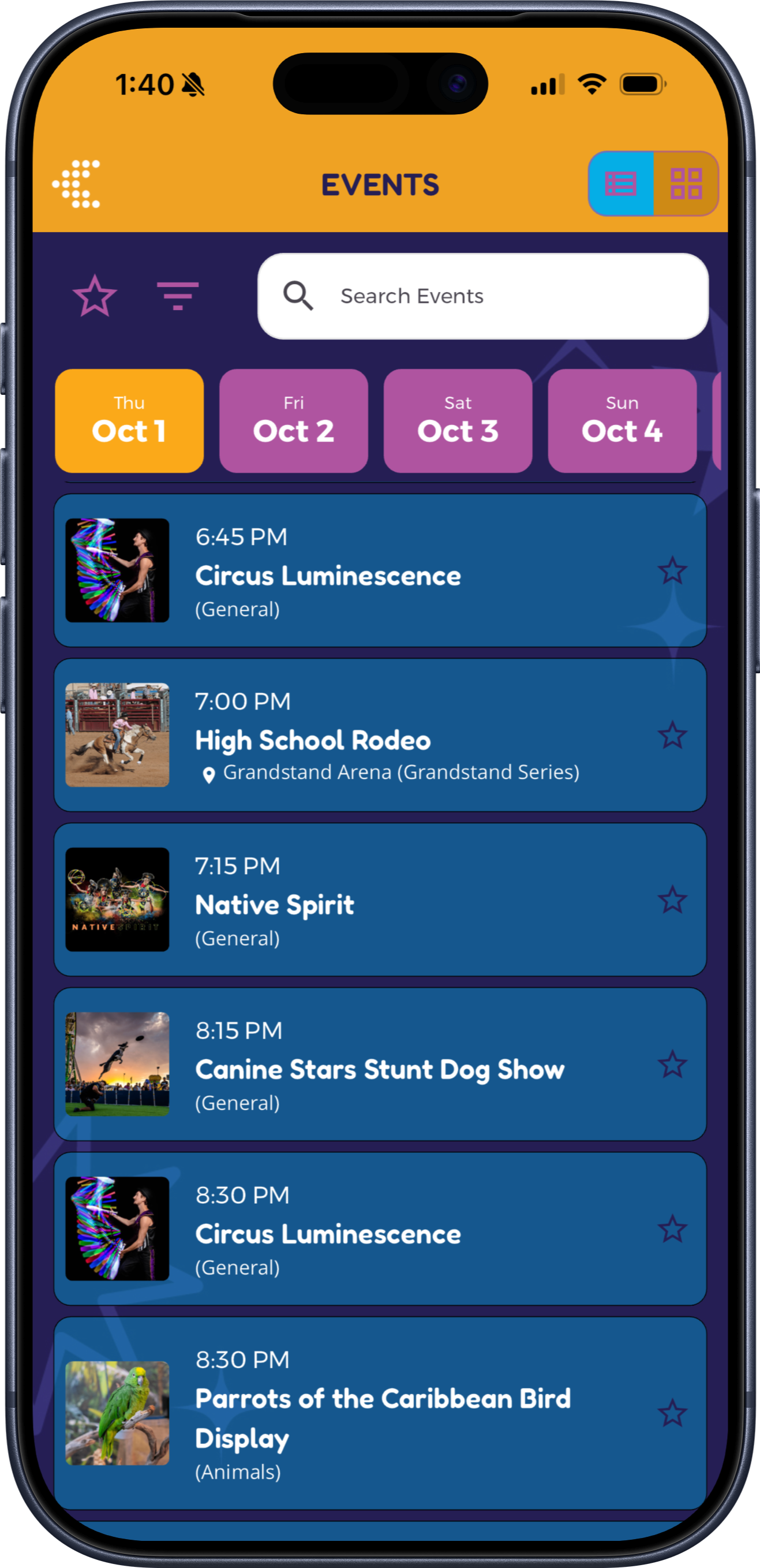 Arizona State Fair app screenshot