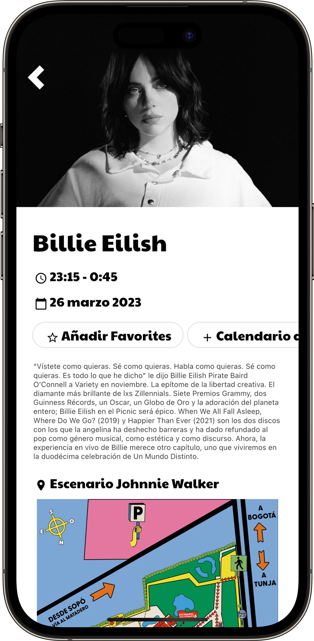 Billie Eilish at the 2023 Festival Estereo de Picnic